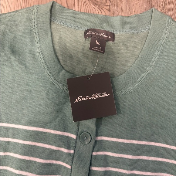 Eddie Bauer NWT Size Large Cardigan chest is 20, length is 24 - Picture 4 of 5